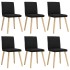 Sillas de comedor giratorias 6 unidades tela