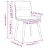 Sillas de comedor giratorias 6 unidades tela