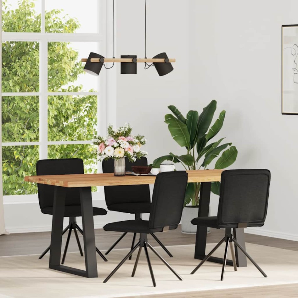 Sillas de comedor 4 unidades tela