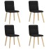 Sillas de comedor 4 unidades tela