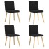 Sillas de comedor 4 unidades tela