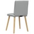 Sillas de comedor 6 unidades de tela gris