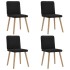 Sillas de comedor 4 unidades tela