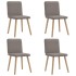 Sillas de comedor 4 unidades tela