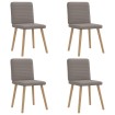 Sillas de comedor 4 unidades tela taupe