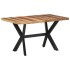 Mesa de comedor de madera acacia acabado miel 140x70x75