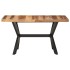 Mesa de comedor de madera acacia acabado miel 140x70x75