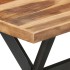 Mesa de comedor de madera acacia acabado miel 140x70x75