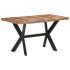 Mesa de comedor de madera acacia acabado miel 140x70x75