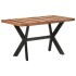 Mesa de comedor de madera acacia acabado miel 140x70x75