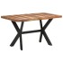 Mesa de comedor de madera acacia acabado miel 140x70x75