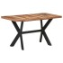 Mesa de comedor de madera acacia acabado miel 140x70x75