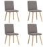 Sillas de comedor 4 unidades tela