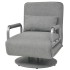 Silla giratoria y sofá cama tela gris