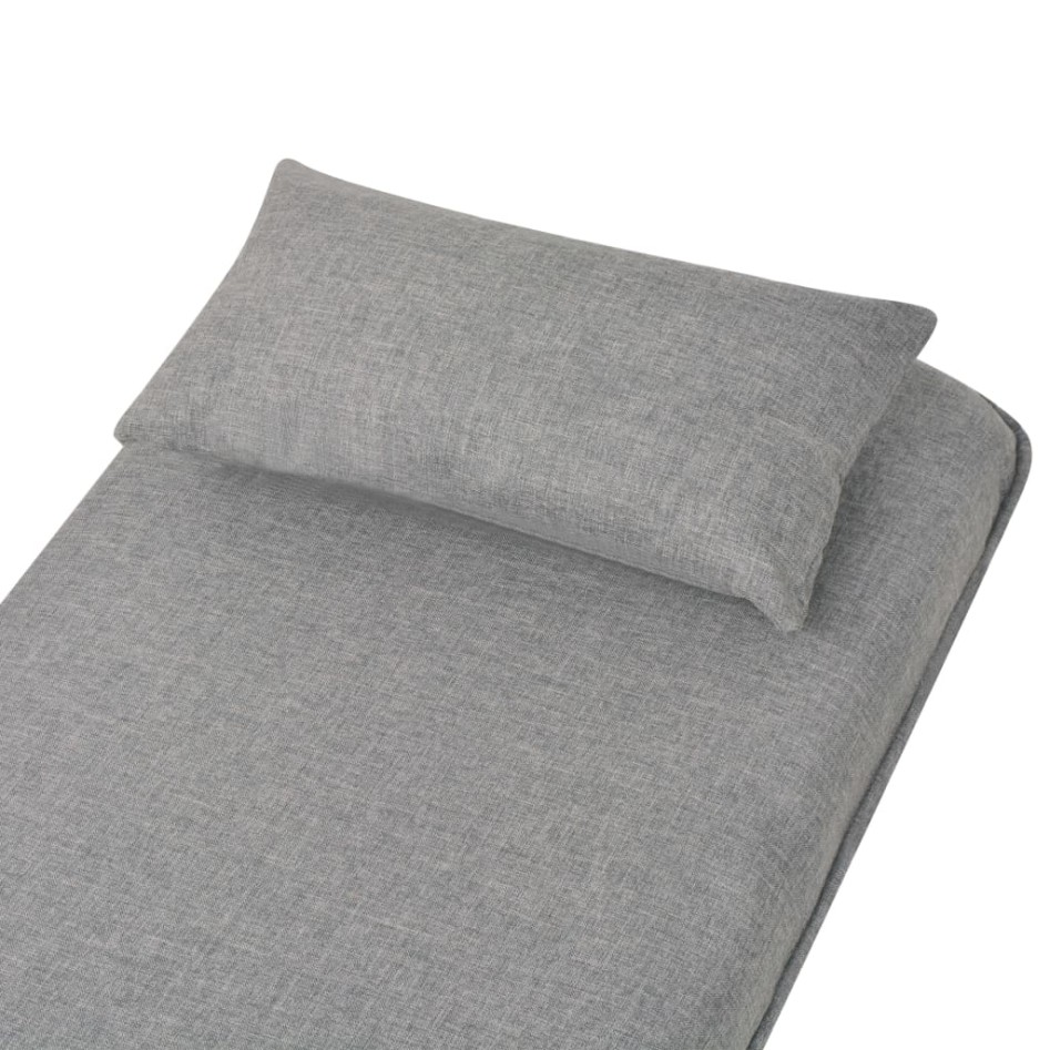 Silla giratoria y sofá cama tela gris