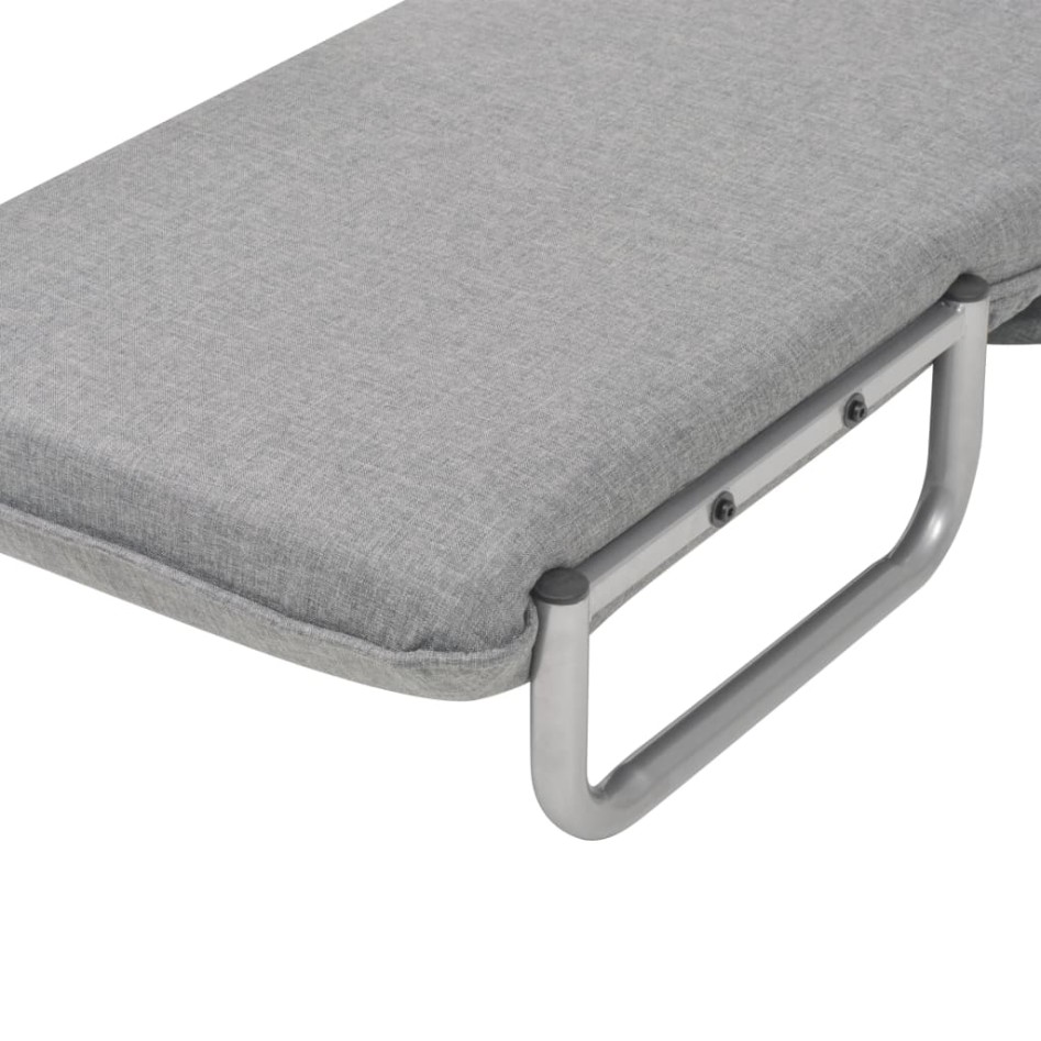 Silla giratoria y sofá cama tela gris
