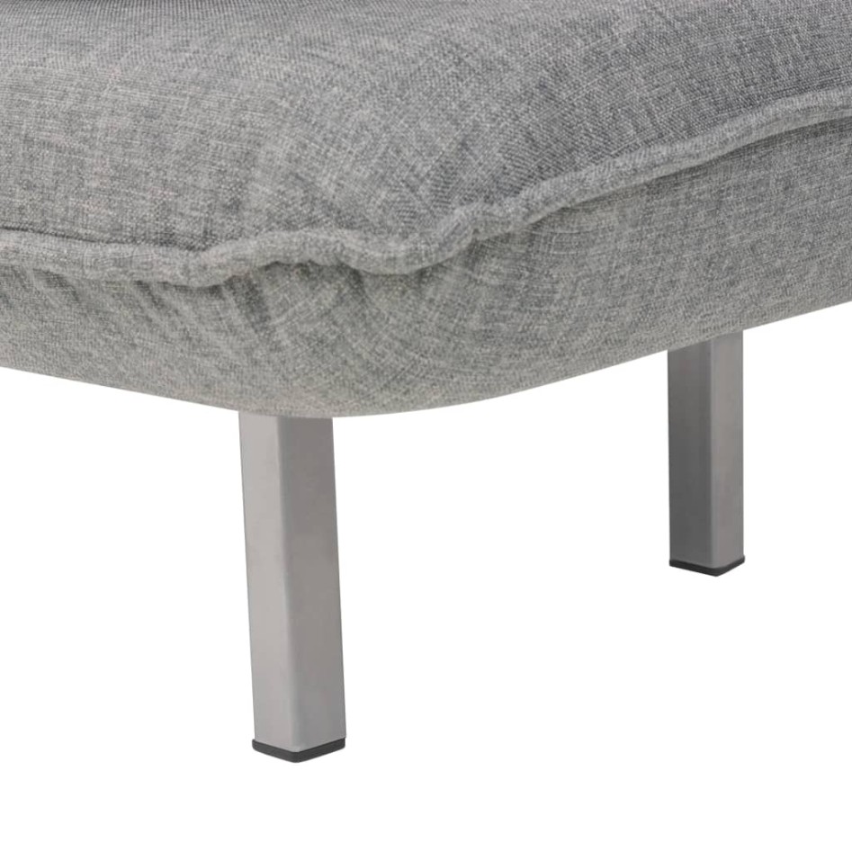 Silla giratoria y sofá cama tela gris