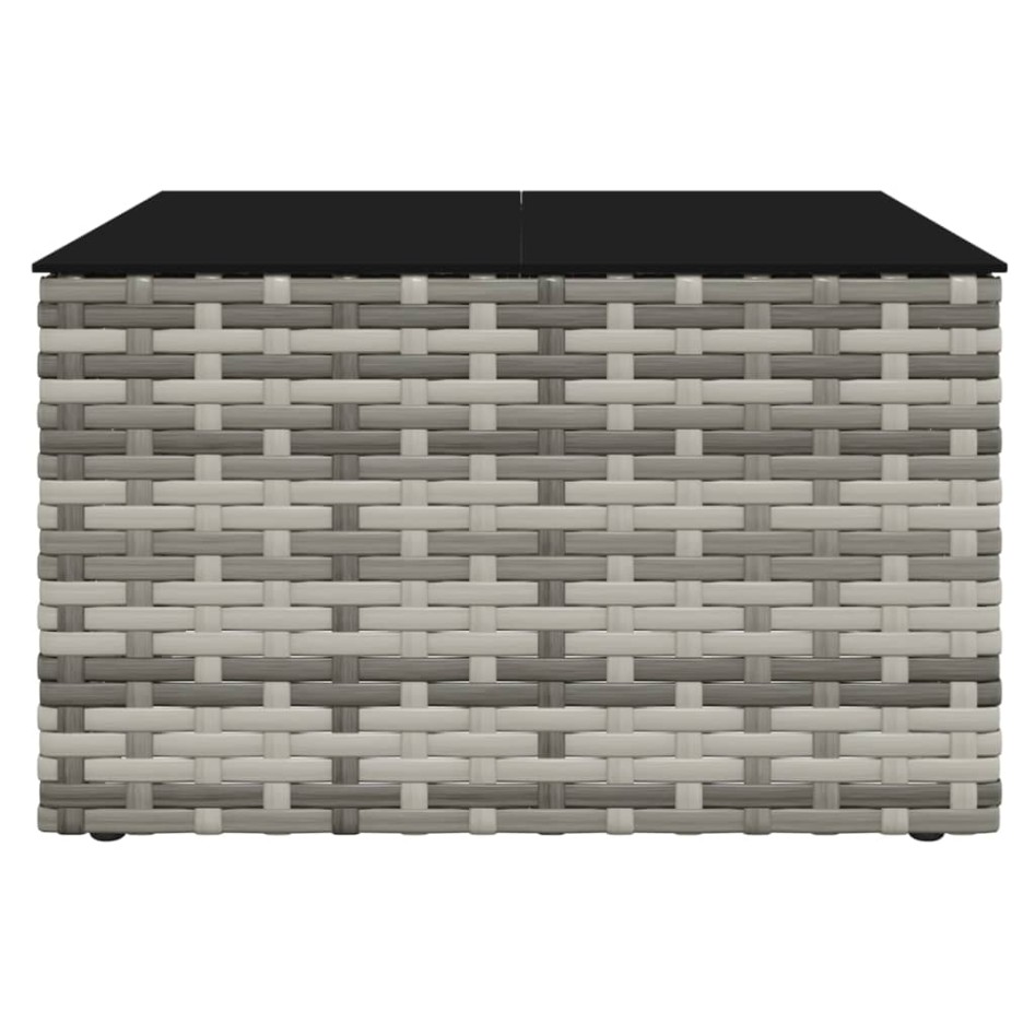 Set de muebles de jardín 2 pzas cojines ratán sintético