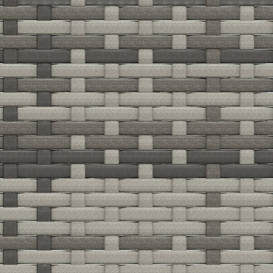 Set de muebles de jardín 2 pzas cojines ratán sintético