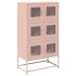 Aparador de acero rosa 68x39x123