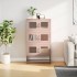 Aparador de acero rosa 68x39x123