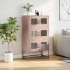 Aparador de acero rosa 68x39x123
