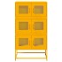 Aparador de acero amarillo mostaza 68x39x123