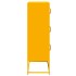 Aparador de acero amarillo mostaza 68x39x123