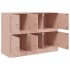 Aparador de acero rosa 99x39x73
