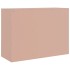 Aparador de acero rosa 99x39x73