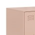 Aparador de acero rosa 99x39x73