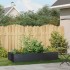 Jardinera de acero laminado en frío negro 200x80x40