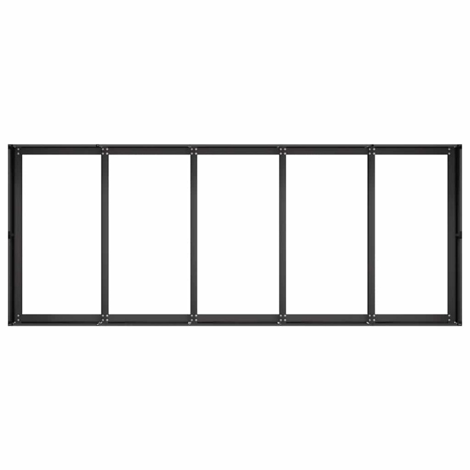 Jardinera de acero laminado en frío negro 200x80x40