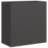 Jardinera de acero laminado en frío negro 80x40x80