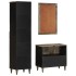 Conjunto de muebles de baño 3 piezas madera maciza de
