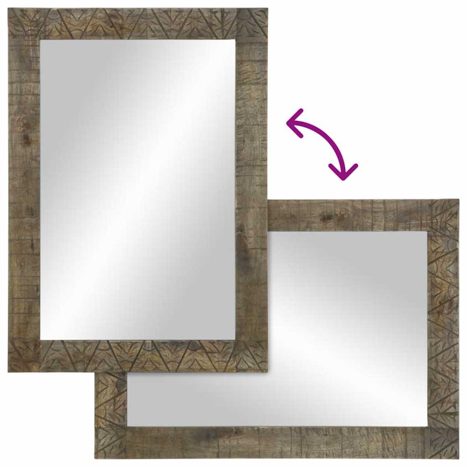 Conjunto de muebles de baño 3 piezas madera maciza de