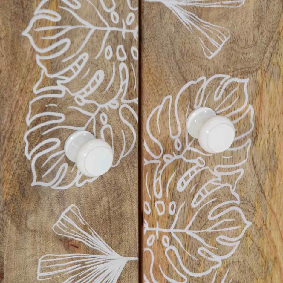 Conjunto de muebles de baño 3 piezas madera maciza de