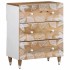 Aparadores 3 uds de madera maciza de mango 60x33,5x75