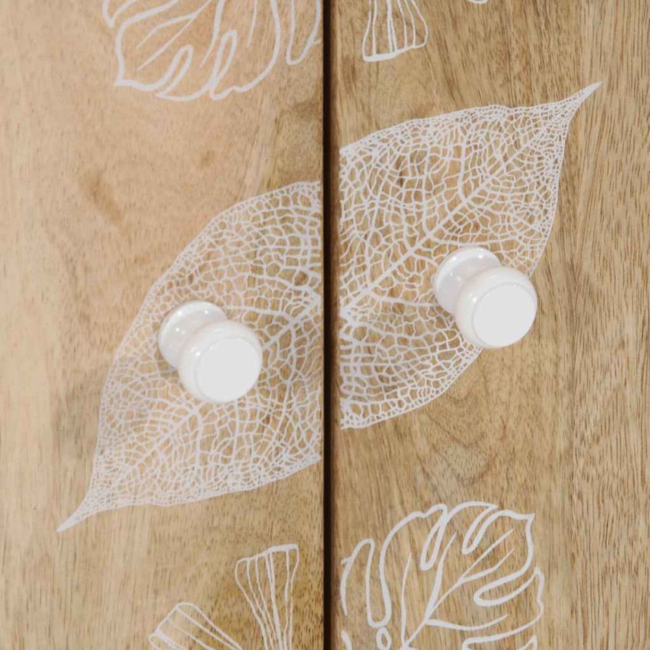 Aparadores 3 uds de madera maciza de mango 60x33,5x75