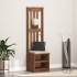 Perchero de entrada SANDENS 45x40x159,5cm madera maciza de