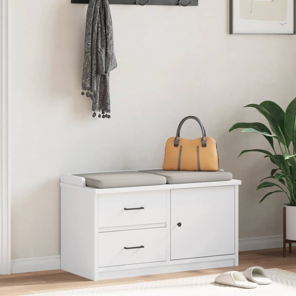 Banco de recibidor SANDNES madera maciza pino blanco