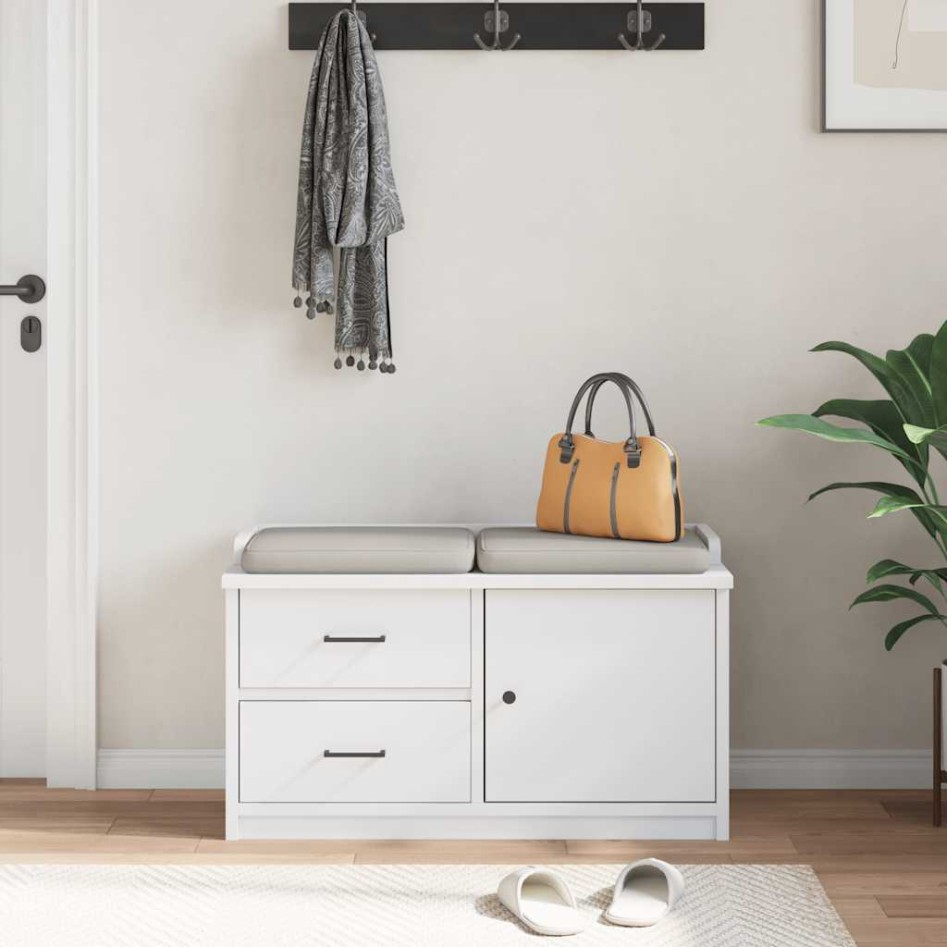 Banco de recibidor SANDNES madera maciza pino blanco