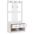 Perchero de entrada SANDENS madera pino blanco 87x40x159,5