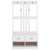 Perchero de entrada SANDENS madera pino blanco 87x40x159,5