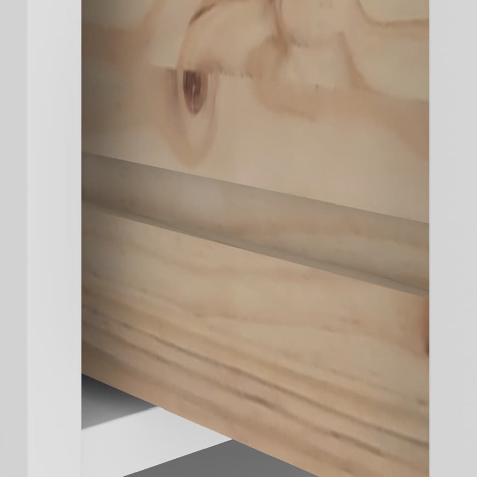 Perchero de entrada SANDENS madera pino blanco 87x40x159,5