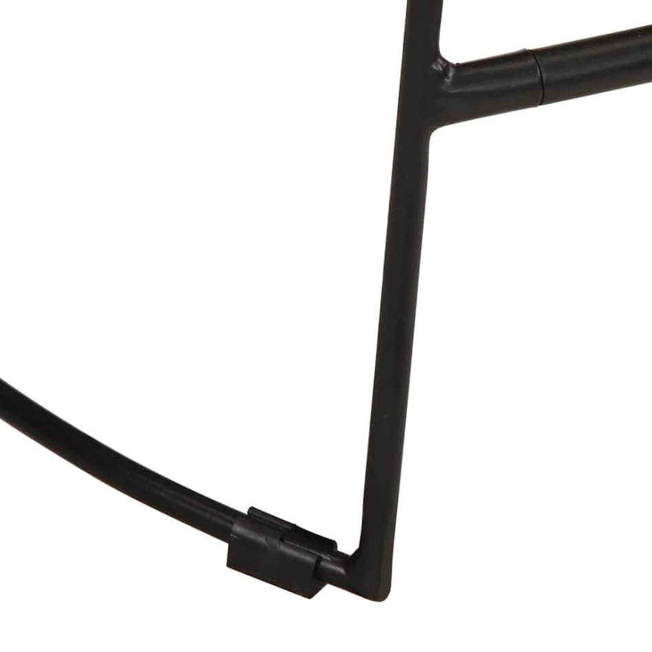 Taburetes de barra 2 uds madera maciza de mango 49x43x79