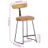 Taburetes de barra 2 uds madera maciza de mango 49x43x79
