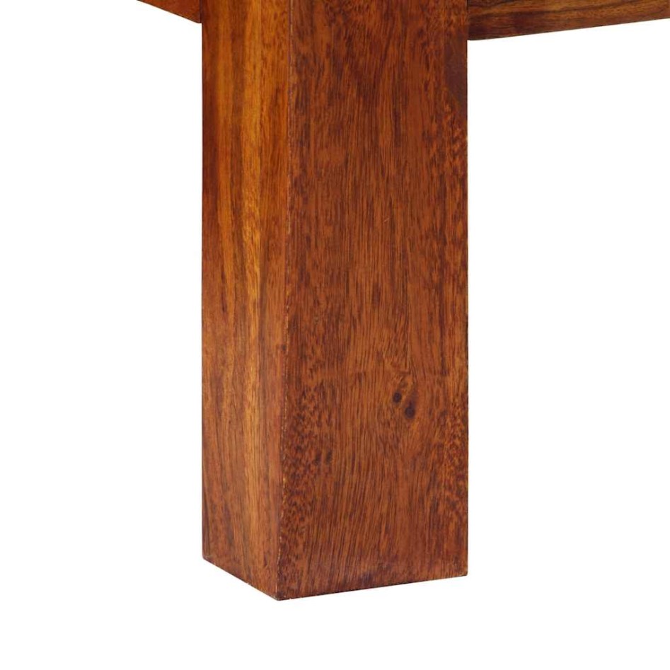 Mesa de centro de madera maciza de acacia 90x50x40