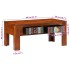 Mesa de centro de madera maciza de acacia 90x50x40