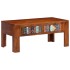 Mesa de centro de madera maciza de acacia 90x50x40